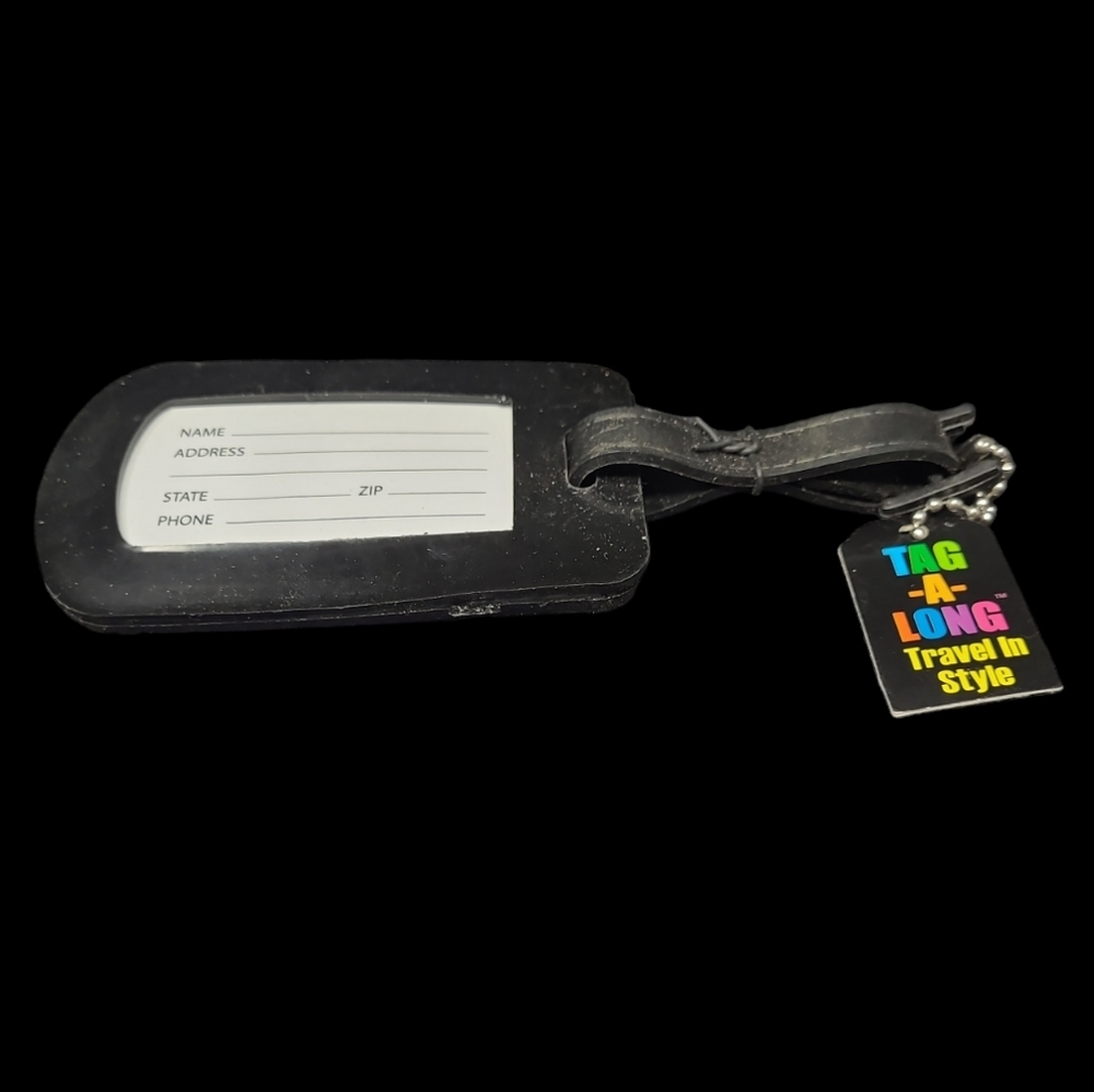 NEW - ANIMAL PRINT RUBBER LUGGAGE TAG - Picture 4 of 7